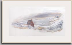 UPERNAVIK PANORAMA #1   2007   oil/Denril   16"x31"